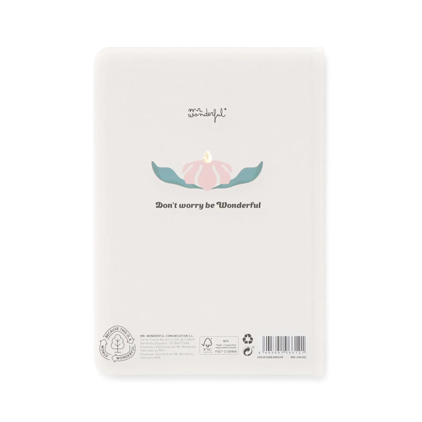 Mr Wonderfull Caderno A5 - Print Flores