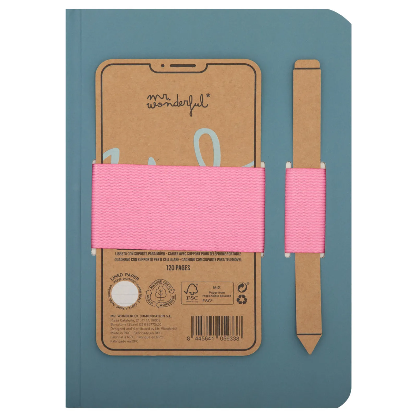 Mr. Wonderful Caderno A5 + Suporte Telemóvel - Good Notes