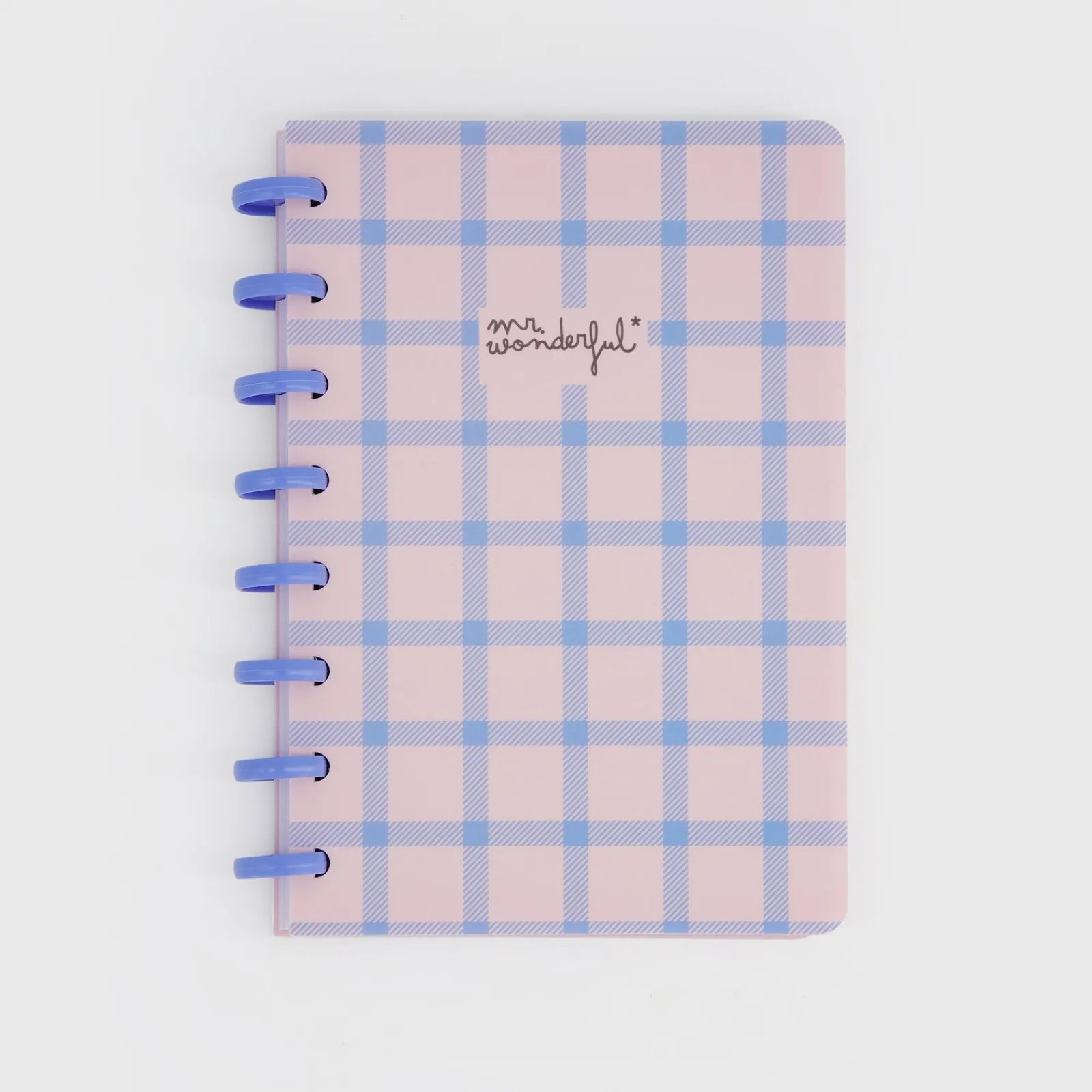 Clearance Mr. Wonderful Caderno A5 - Xadrez Azul e Rosa