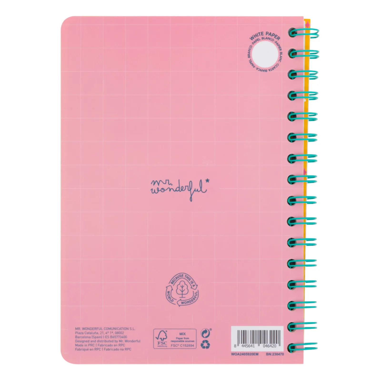 Discount Mr. Wonderful Caderno A5 3D - All The Amazing Things