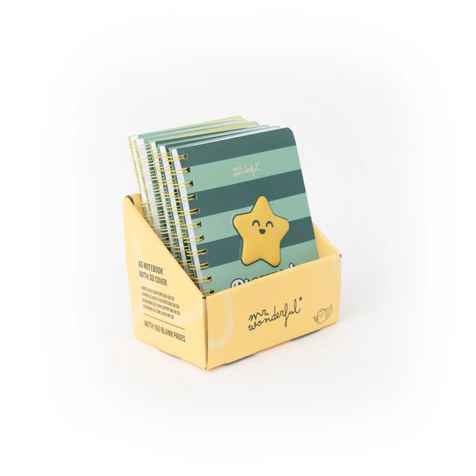 Mr Wonderfull Caderno A5 3D - Estrela