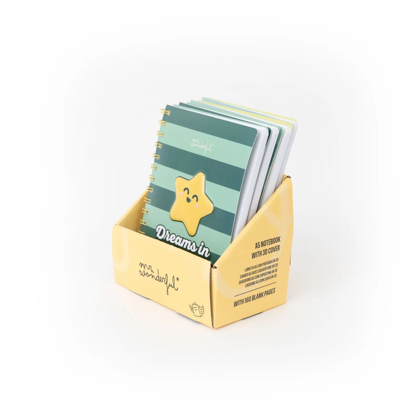Mr Wonderfull Caderno A5 3D - Estrela