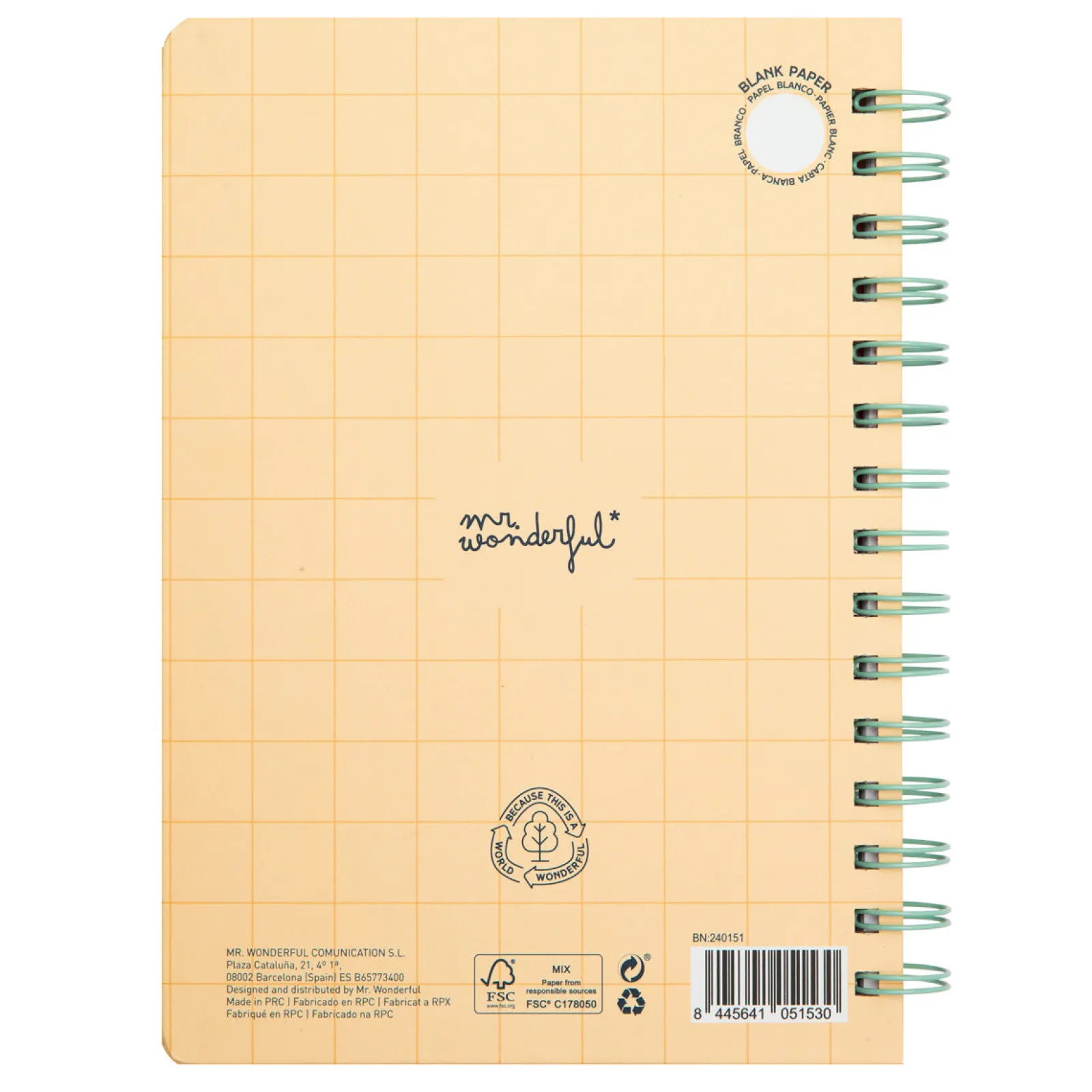 Hot Mr. Wonderful Caderno A5 3D - I Stand Out Everywhere