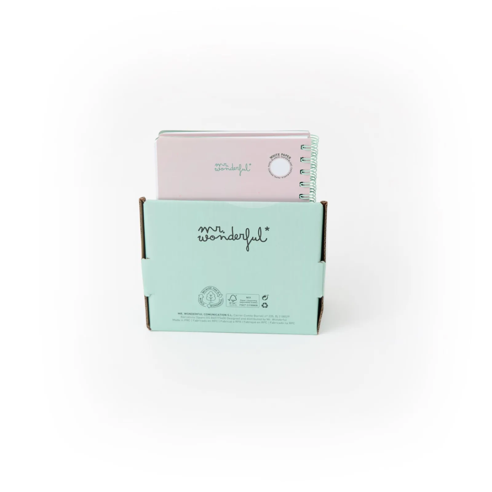 Mr Wonderfull Caderno A5 3D - Pêssego