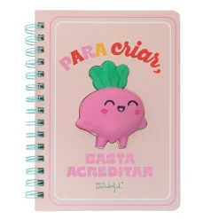 Outlet Mr. Wonderful Caderno A5 Squishy - Beterraba