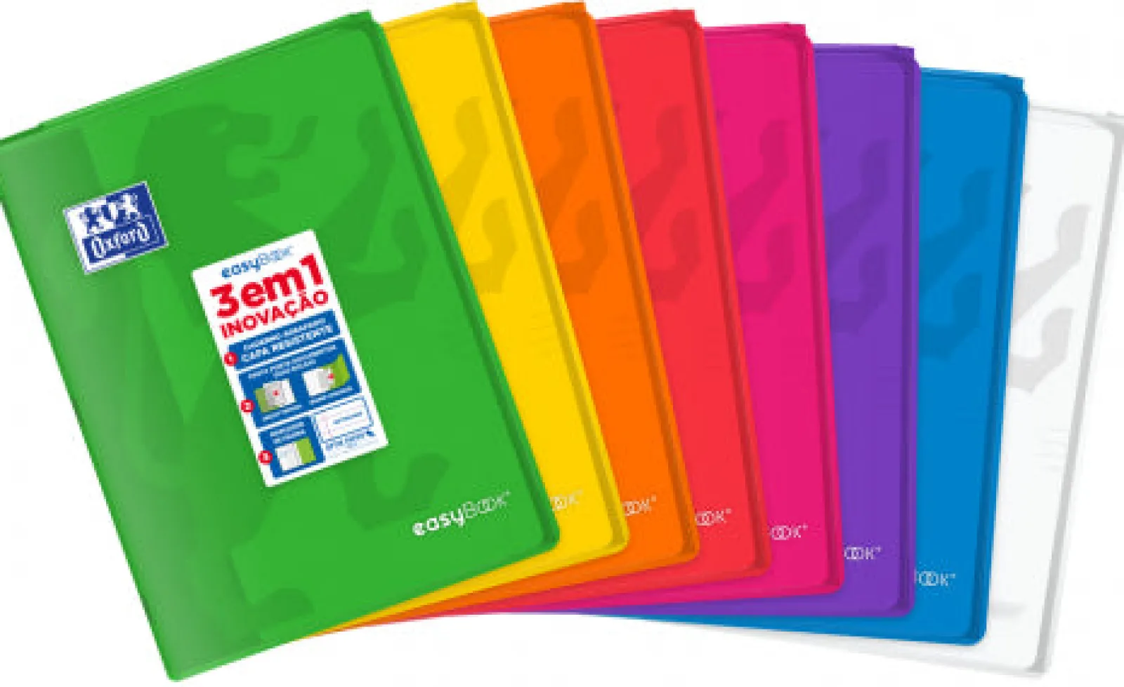 Oxford Caderno Agraf A4 Preto Easybook 3Em1