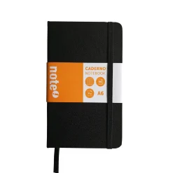Note! Caderno Agrafado A6 Capa Dura com Elástico