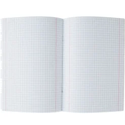 Note! Caderno Agrafado A5 Capa Preta Plastificado Quadriculado