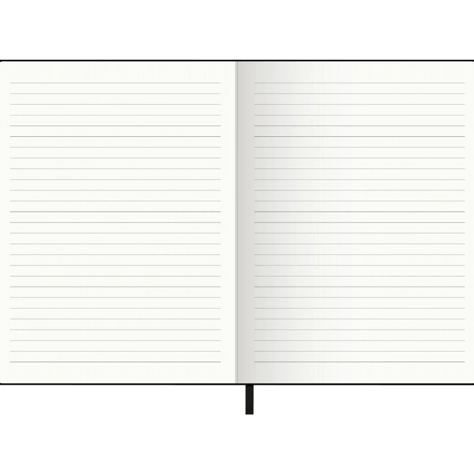 New Note! Caderno Agrafado A5 Capa Soft com Elástico Pautado Preto