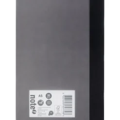 Note! Caderno Agrafado A5 Flex Pautado 48 Folhas 90g Quadriculado Preto