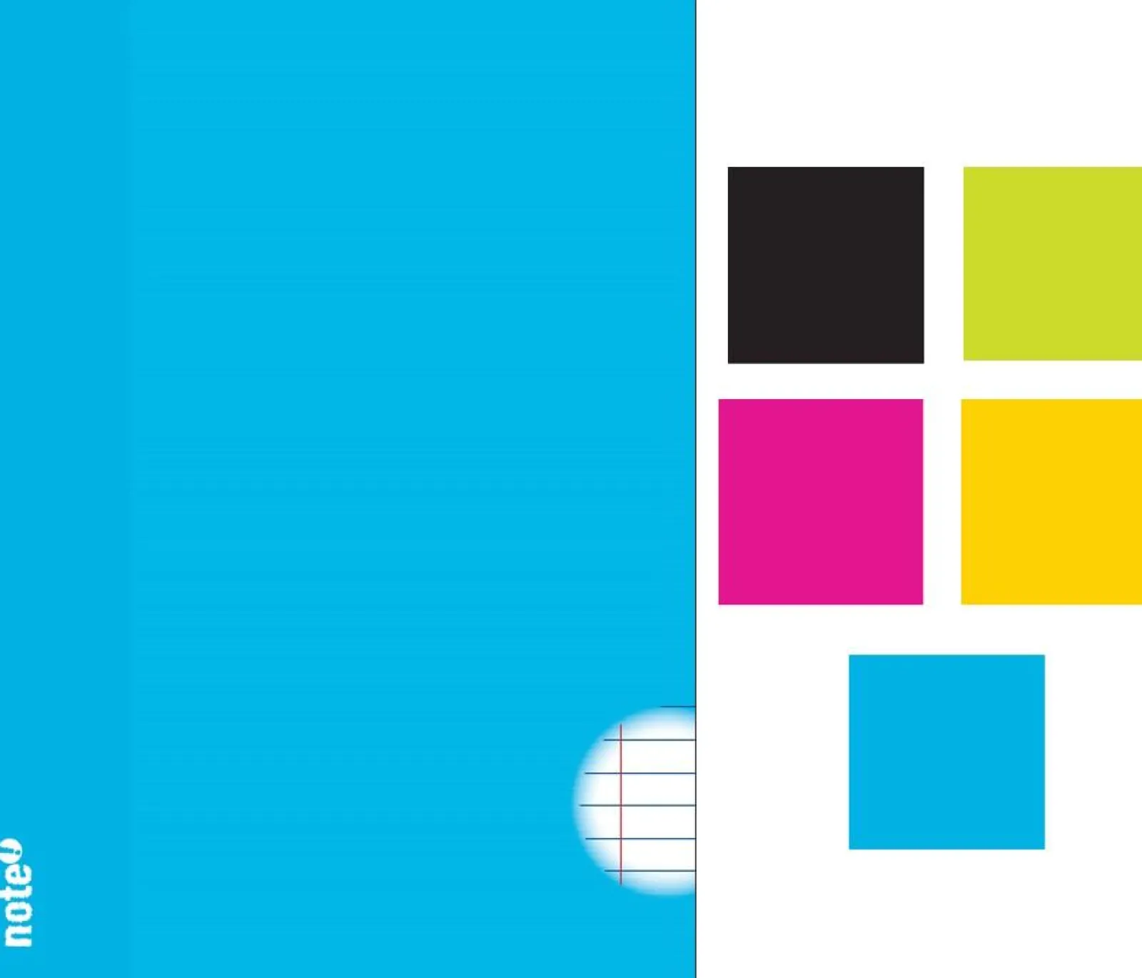 Note! Caderno Agrafado A5 Pautado (várias cores)