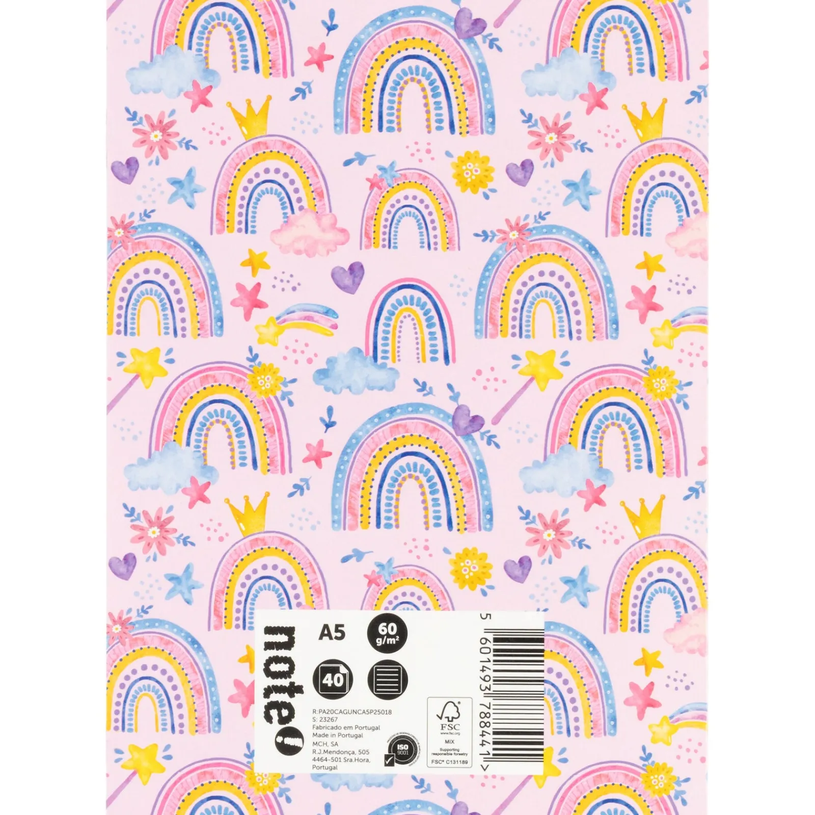 Discount Note! Caderno Agrafado A5 Pautado 40 Folhas 60G Unicorn