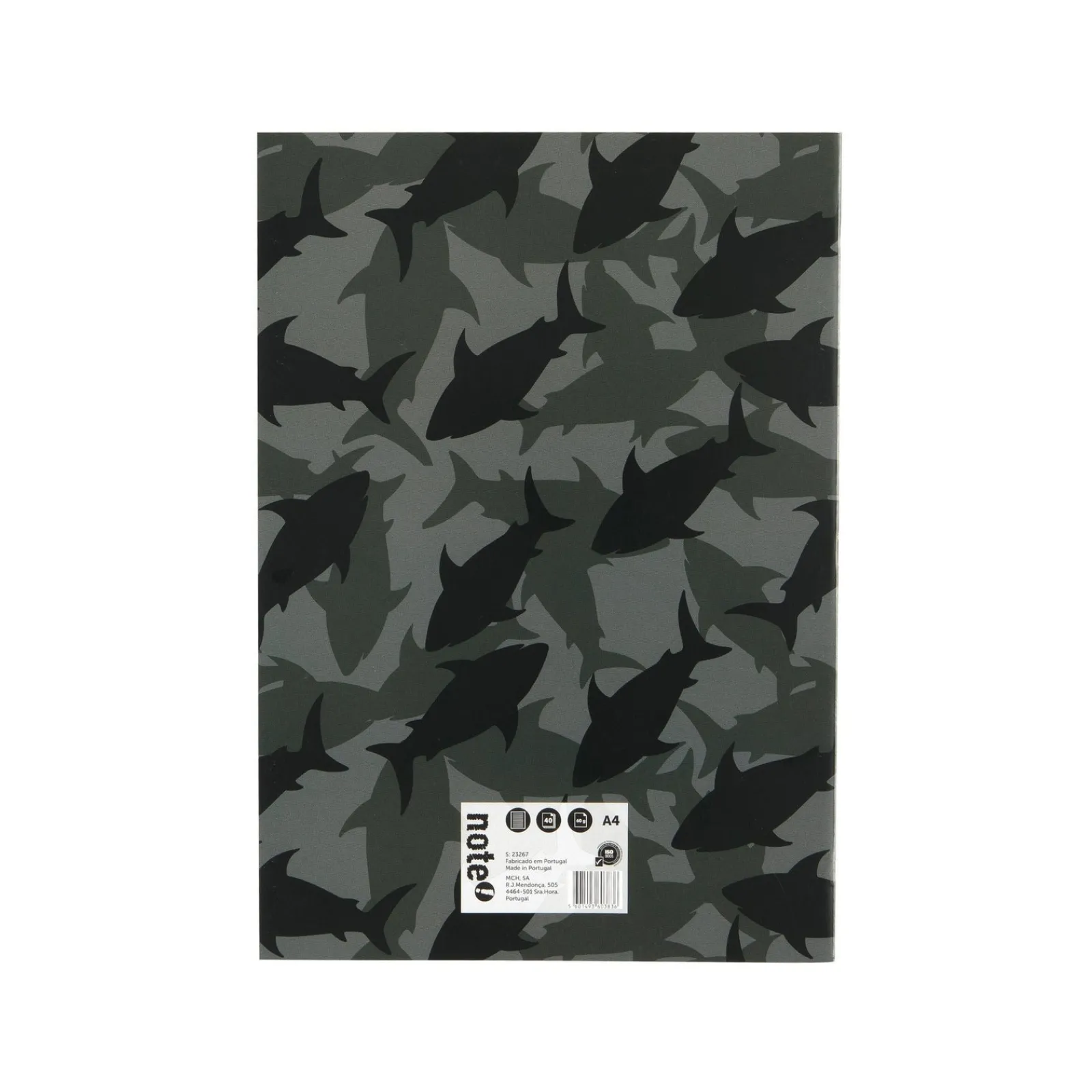 Sale Note! Caderno Agrafado A4 Preto 40 Folhas 60G Beach/Retro