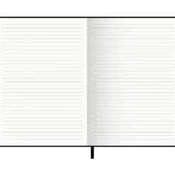 Note! Caderno Agrafado B5 Capa dura com Elástico Pautado Preto