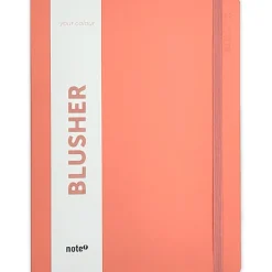 Note! Caderno B5 Com Elástico Pautada 80 Folhas Your Colour Peach