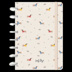 Aurea Caderno De Discos A5 Pautado - Sand Guau