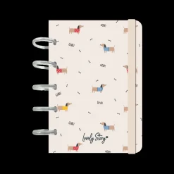 Aurea Caderno De Discos A6 Pautado - Sand Guau