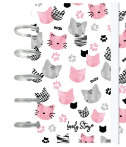 Aurea Caderno De Discos A6 Pautado - Ice Miau