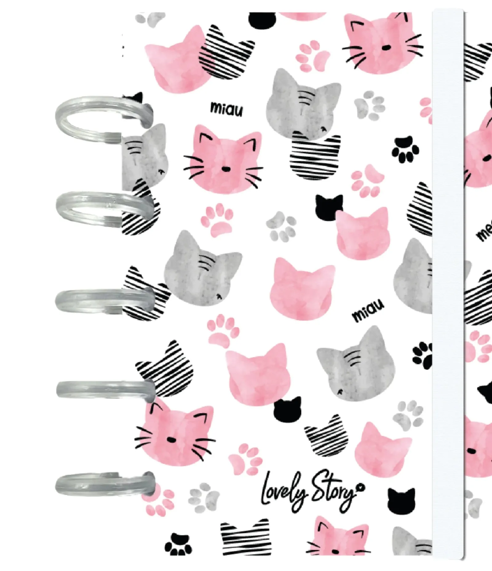 Aurea Caderno De Discos A6 Pautado - Ice Miau