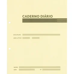 Note! Caderno Diario Preto 40 Folhas