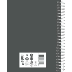 Note! Caderno Espiral A5 80 Folhas 70G Liso Tecnoline