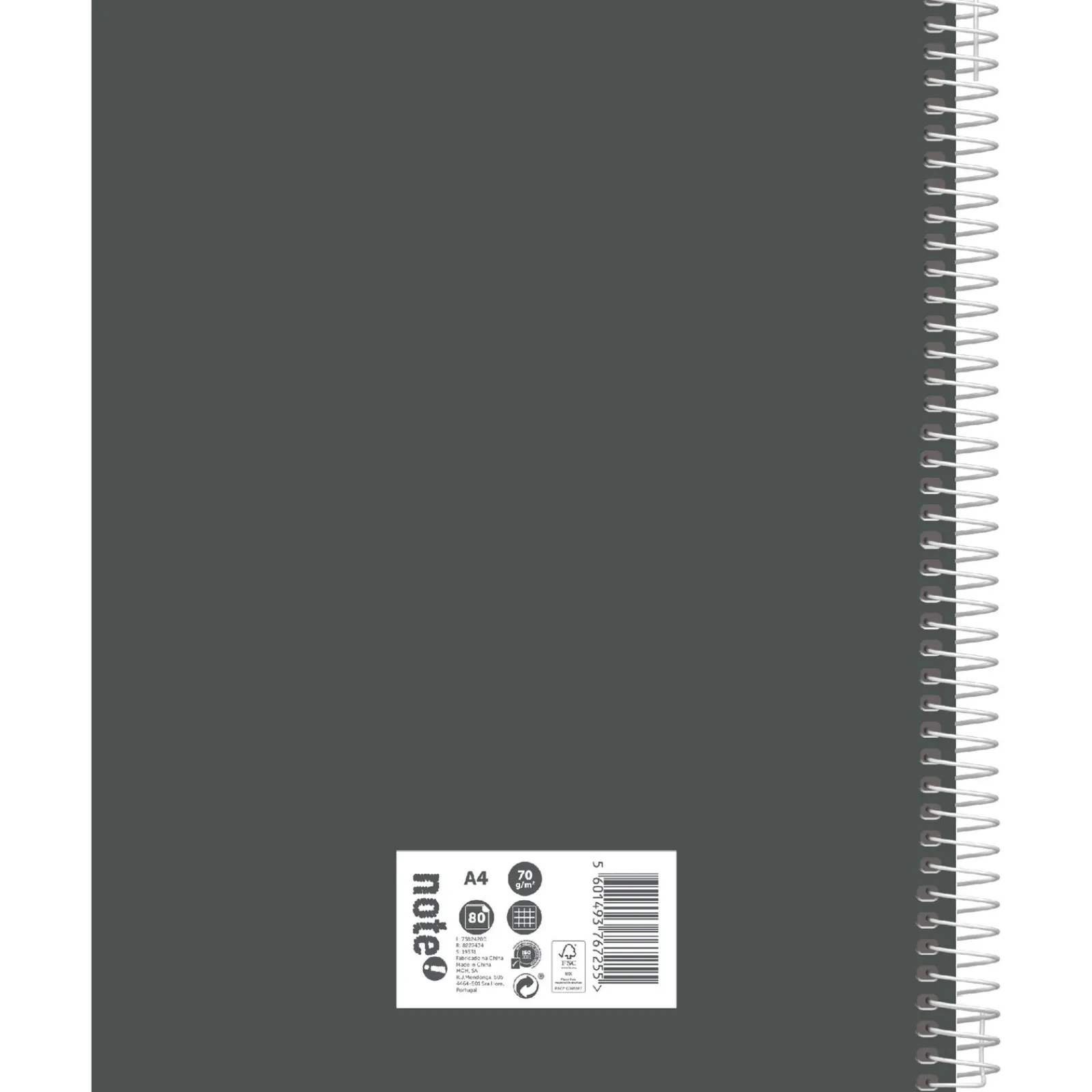 Online Note! Caderno Espiral A4 80 Folhas 70G Quadriculado Tecnoline