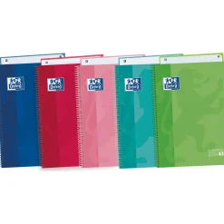 Oxford Caderno Espiral A4 80 Folhas 90 Gr Cor Vivas