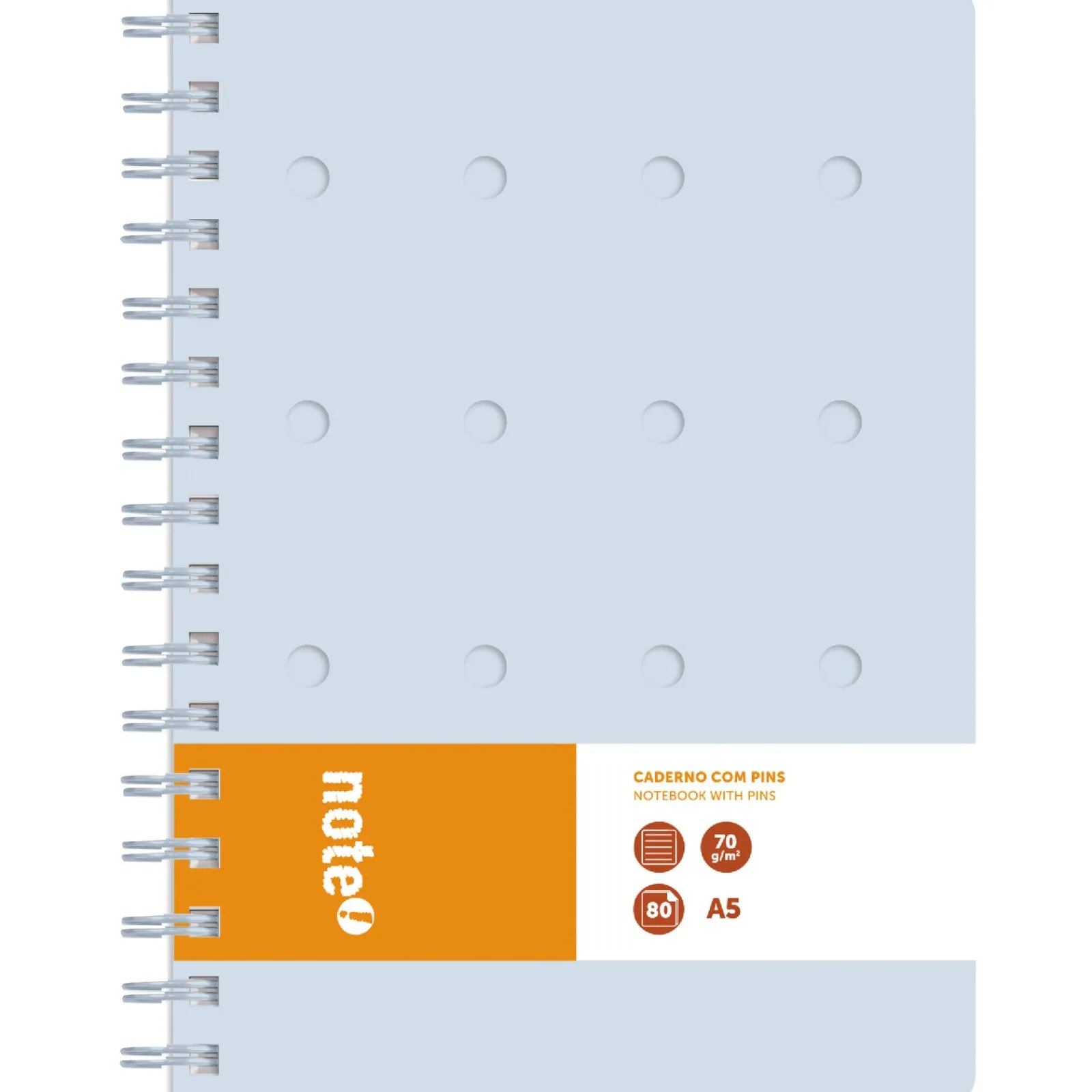 Sale Note! Caderno Espiral A5 80 Folhas 70G Pautado Pins