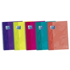 Oxford Caderno Espiral A4 120 Folhas 90G Pautado Eurobook 5 Bandas