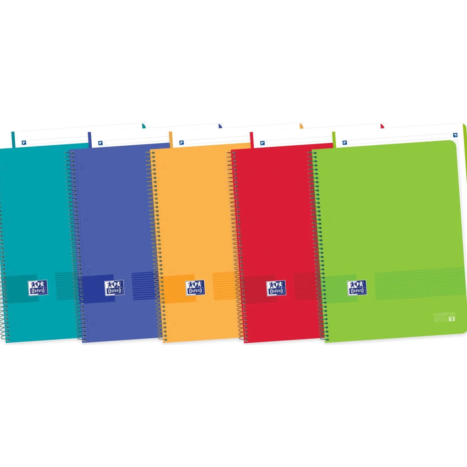 New Oxford Caderno Espiral A4 Banda Cor 80 Folhas Pautado Live&Go