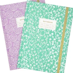 Outlet Note! Caderno Espiral A5 Capa Dura Liso 96F com Elástico Bloom