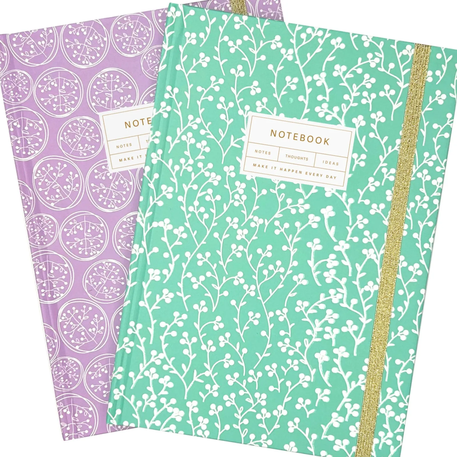 Outlet Note! Caderno Espiral A5 Capa Dura Liso 96F com Elástico Bloom