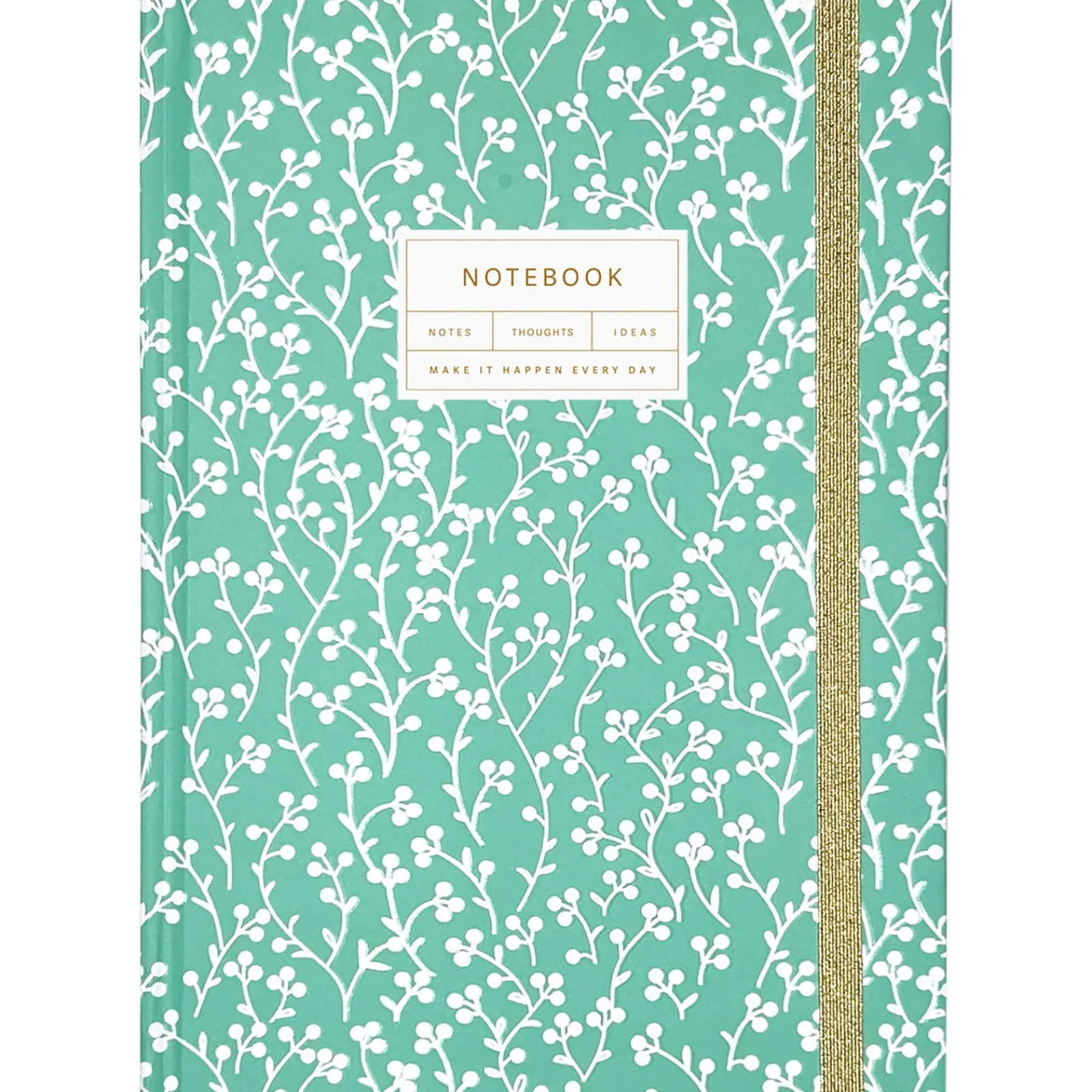 Outlet Note! Caderno Espiral A5 Capa Dura Liso 96F com Elástico Bloom