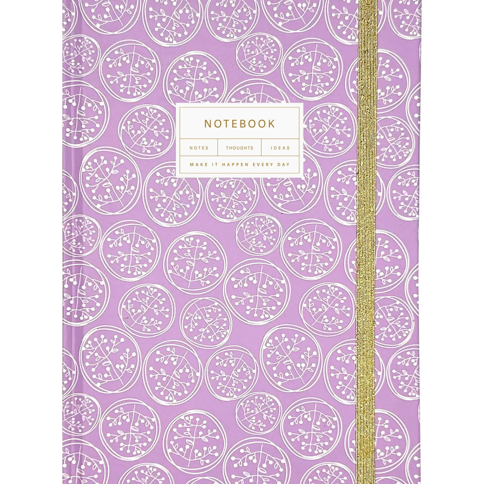 Outlet Note! Caderno Espiral A5 Capa Dura Liso 96F com Elástico Bloom