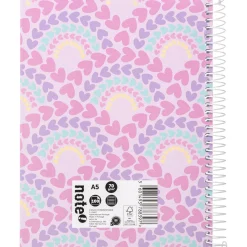 Note! Caderno Espiral A5 Capa Dura Pautado 100 Folhas Mermaid