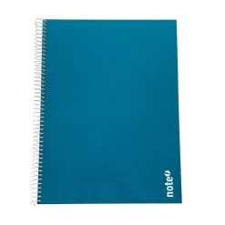 Note! Caderno Espiral A5 Capa Dura Quadriculado 100Folhas Azul TecnoColor