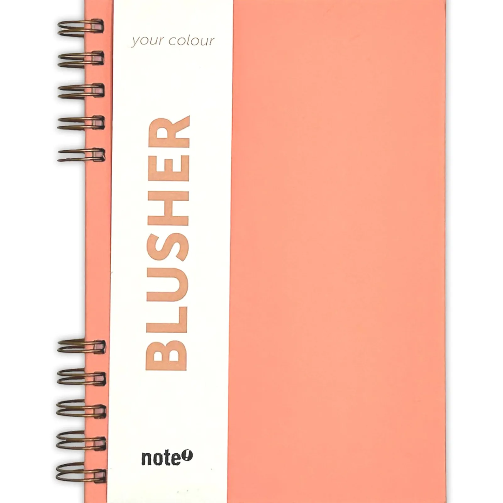 Note! Caderno Espiral A5 Capa Dura Pautado Your Colour Peach