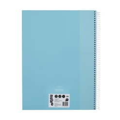 Note! Caderno Espiral A4 Capa Dura Pautado 100 folhas Pastel