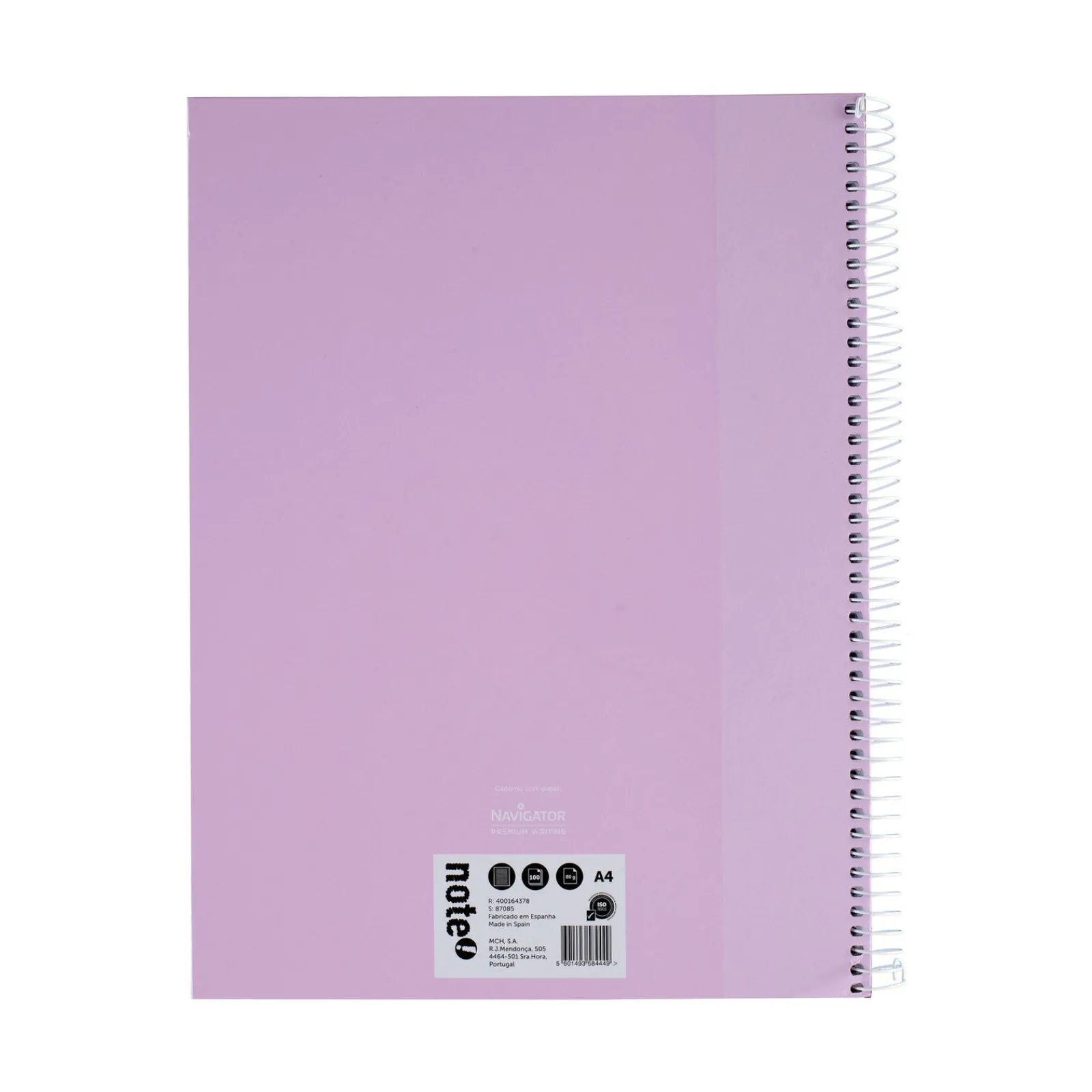Note! Caderno Espiral A4 Capa Dura Pautado 100 folhas Pastel