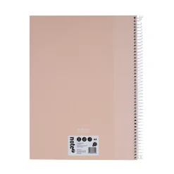 Note! Caderno Espiral A4 Capa Dura Pautado 100 folhas Pastel