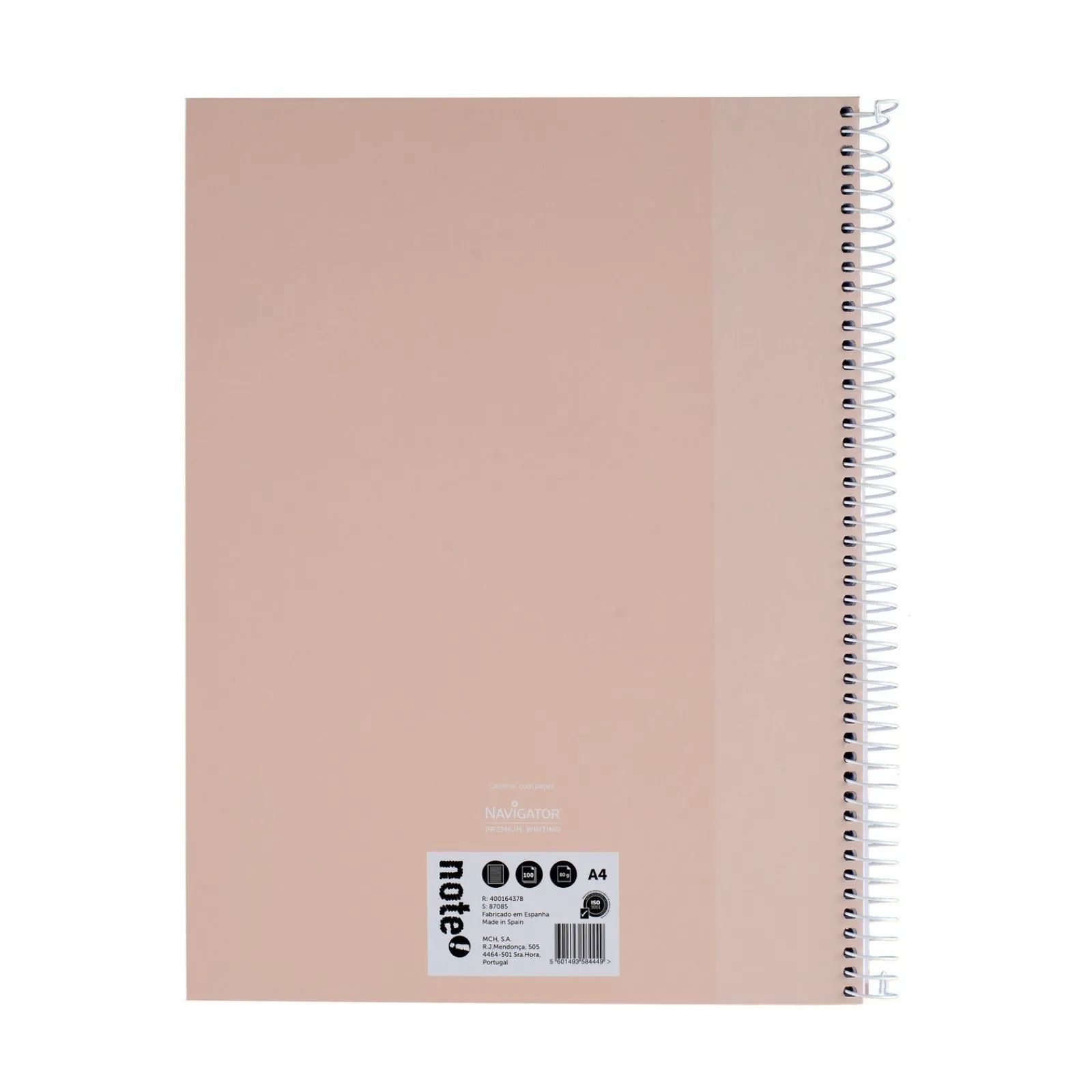 Note! Caderno Espiral A4 Capa Dura Pautado 100 folhas Pastel