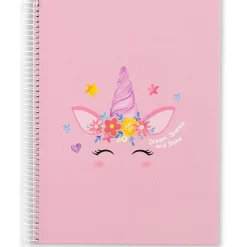 Clearance Note! Caderno Espiral A4 Capa Dura Pautado 100 Folhas Unicorn