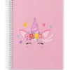 Note! Caderno Espiral A5 Capa Dura Pautado 100 Folhas Unicorn