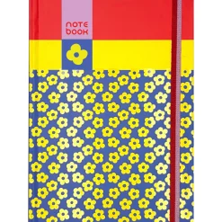 Note! Caderno Espiral A5 Capa Dura Liso 96F com Elast Flower