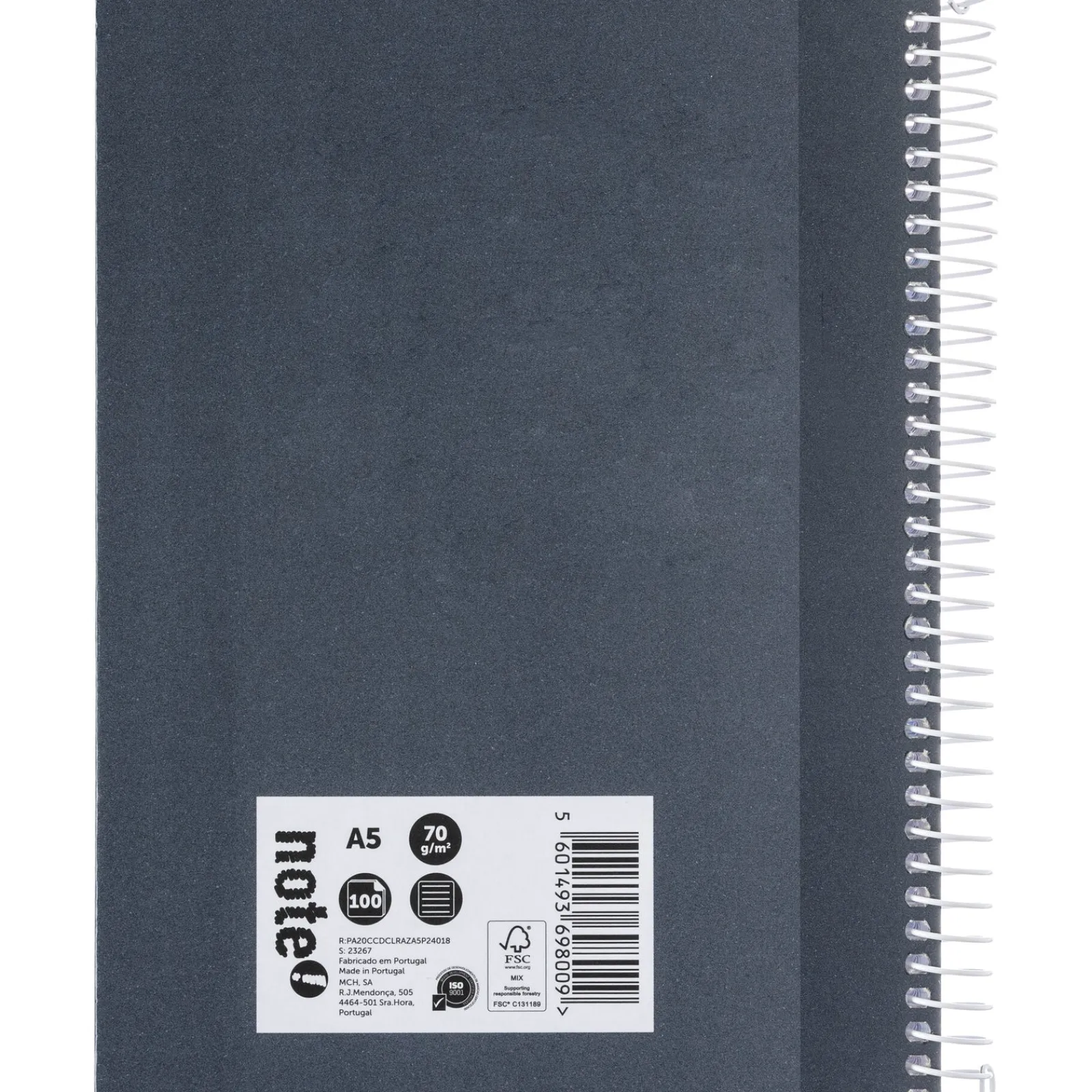 Outlet Note! Caderno Espiral A5 Capa Dura Pautado 100 Folhas Azul Escuro Colours