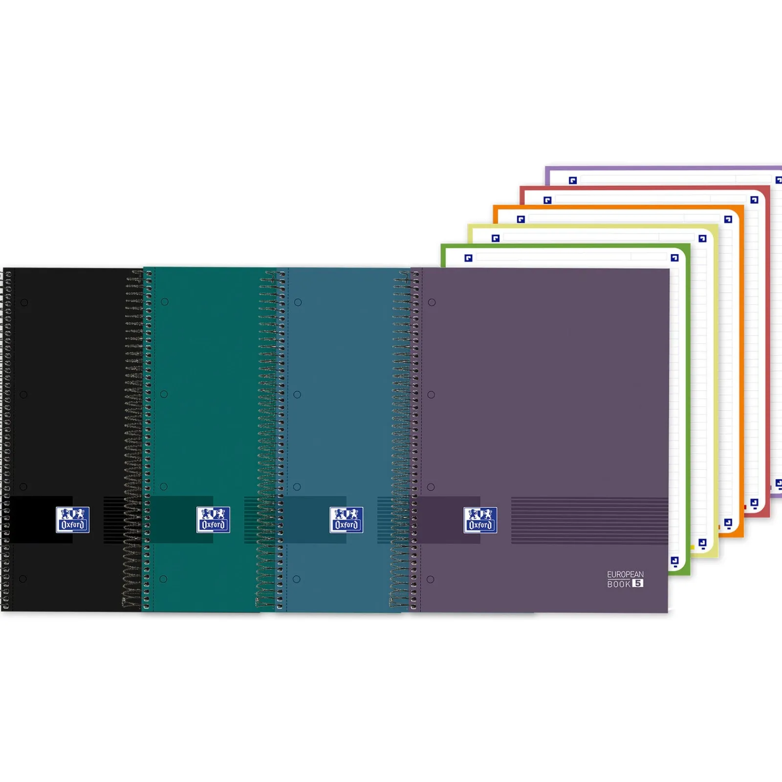 Oxford Caderno Espiral A4 90G 120 Folhas Pautado Eurobook