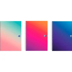 Oxford Caderno Espiral A4 90G 120 Folhas Pautado 5 Gradient
