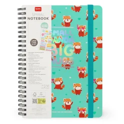 Legami Caderno Espiral A5 Grande - Red Panda
