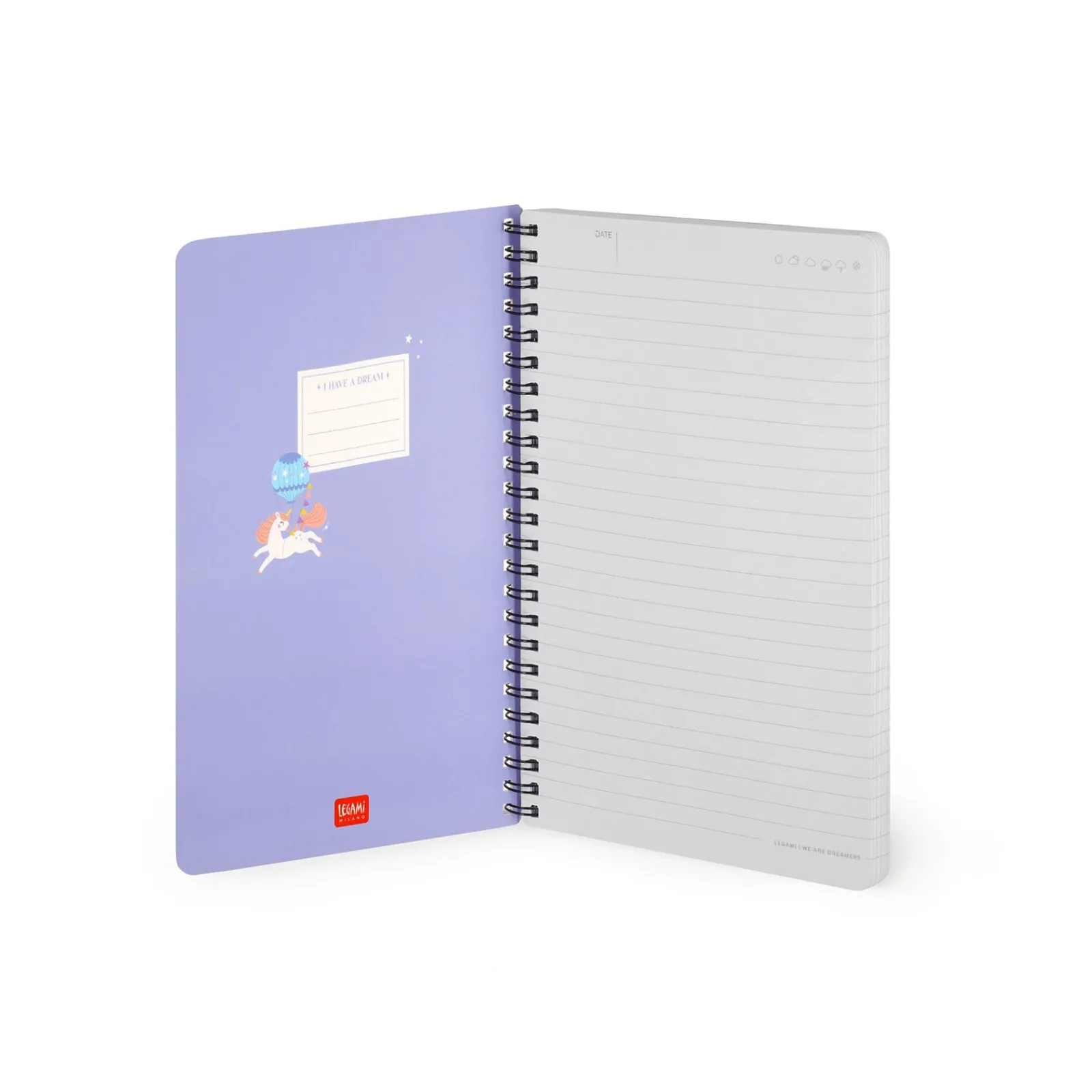 Outlet Legami Caderno Espiral A5 Grande - Unicórnio