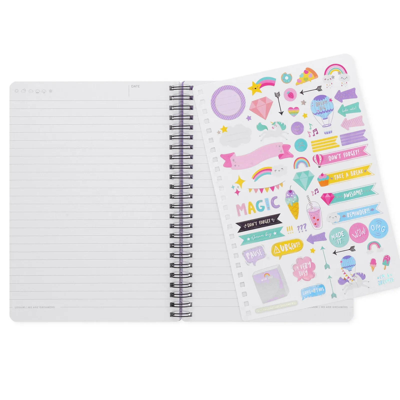 Outlet Legami Caderno Espiral A5 Grande - Unicórnio